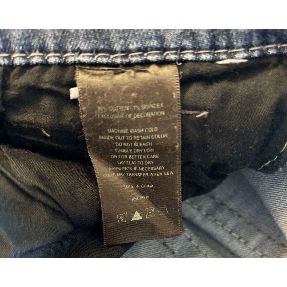 Kut From The Kloth Boot Cut Pocket Embroidered Blue Denim Jeans Women’s Size 8 - Picture 8 of 9